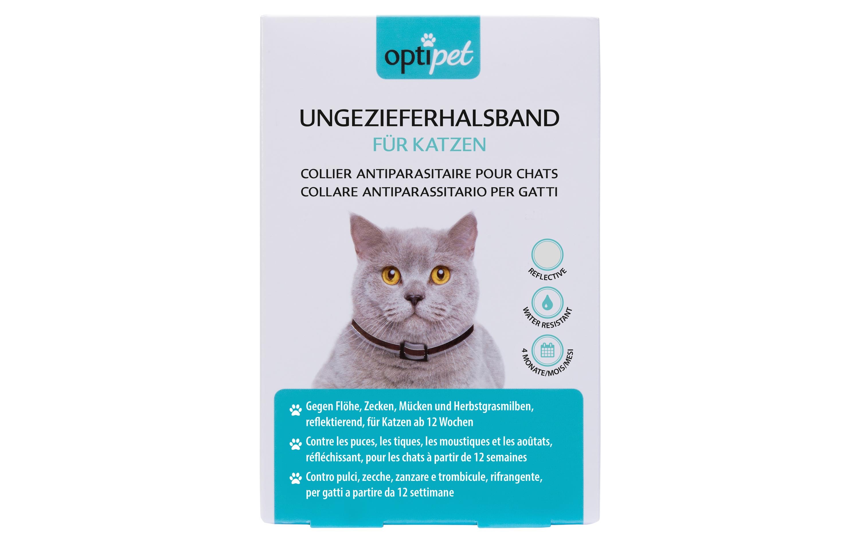 OptiPet Anti-Parasit-Halsband für Katzen, 1 Stück OptiPet Anti-Parasit-Halsband für Katzen, 1 Stück