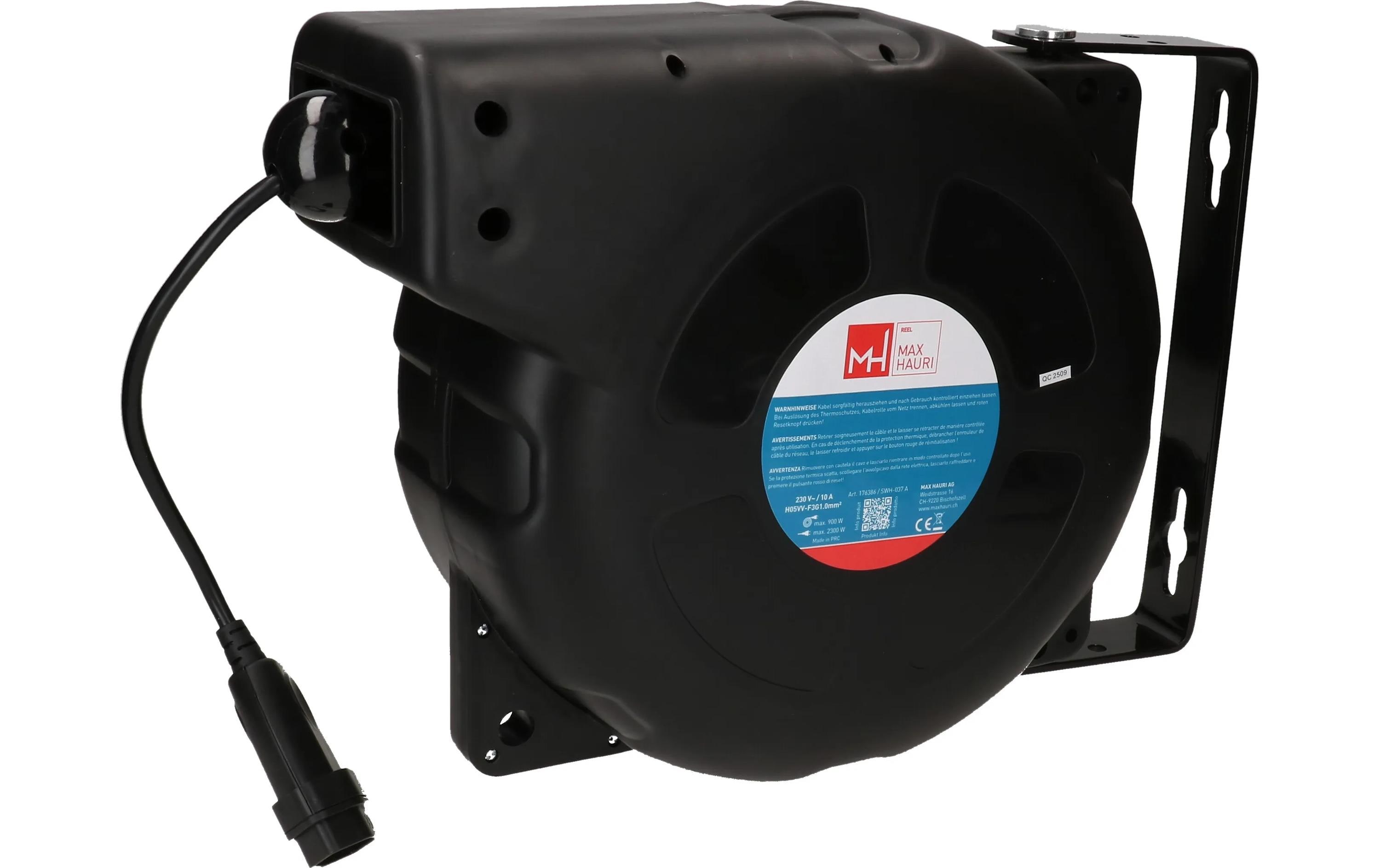 Max Hauri Kabelrolle 20 m, Schwarz