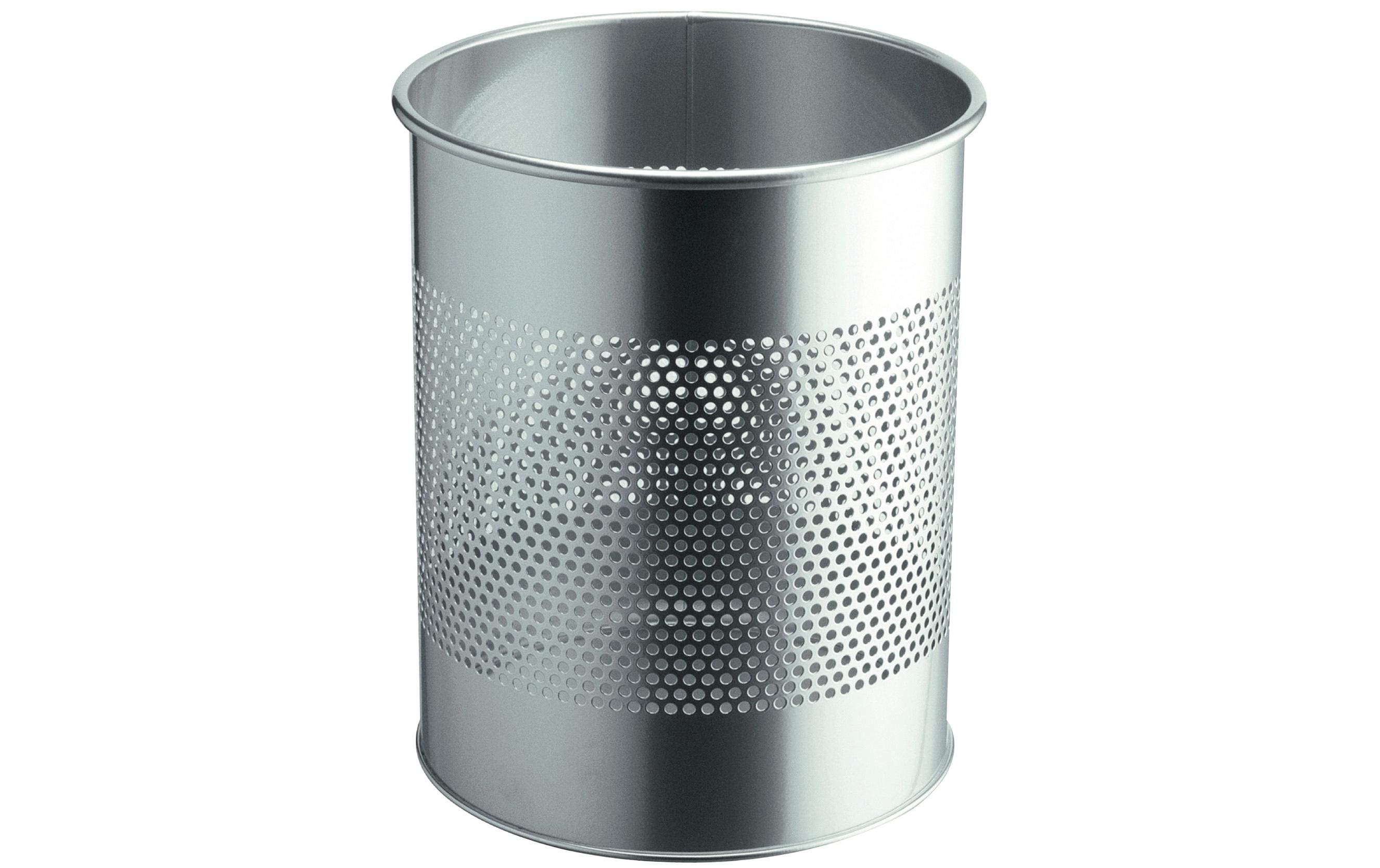 DURABLE Papierkorb 15 Liter, Silber