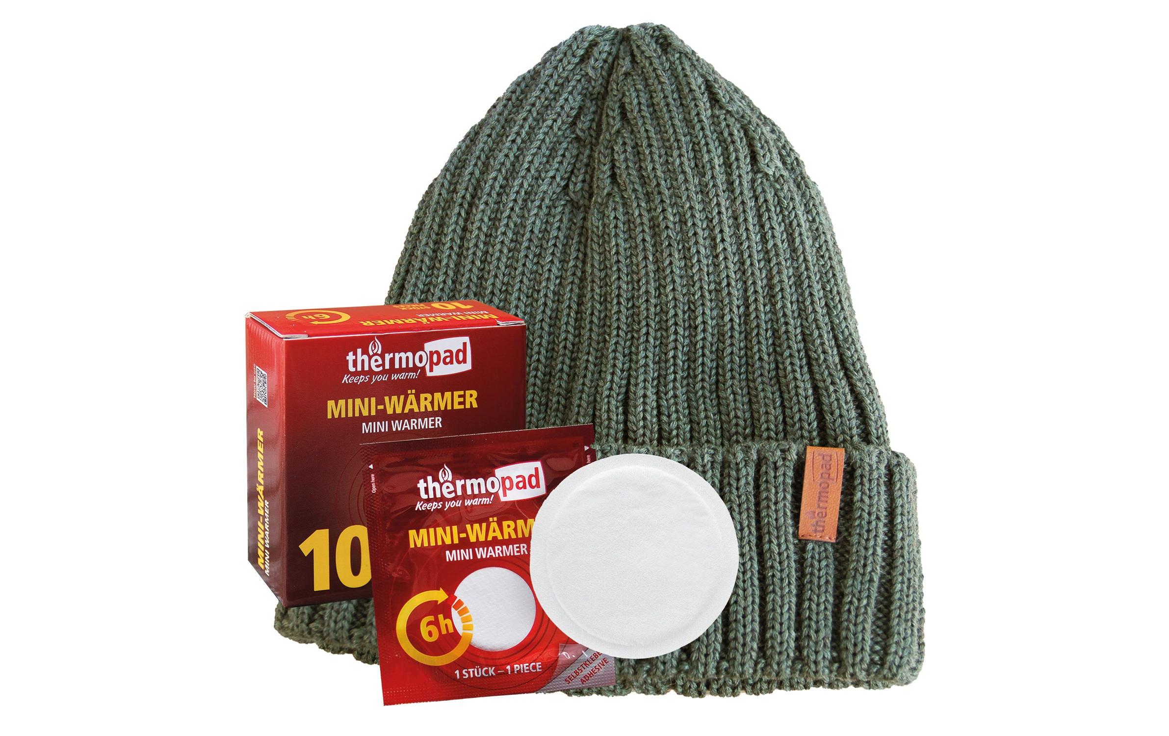 Thermopad multi BEANIE Merino inkl. 10 Miniwärmer - Olive Thermopad multi BEANIE Merino inkl. 10 Miniwärmer - Olive