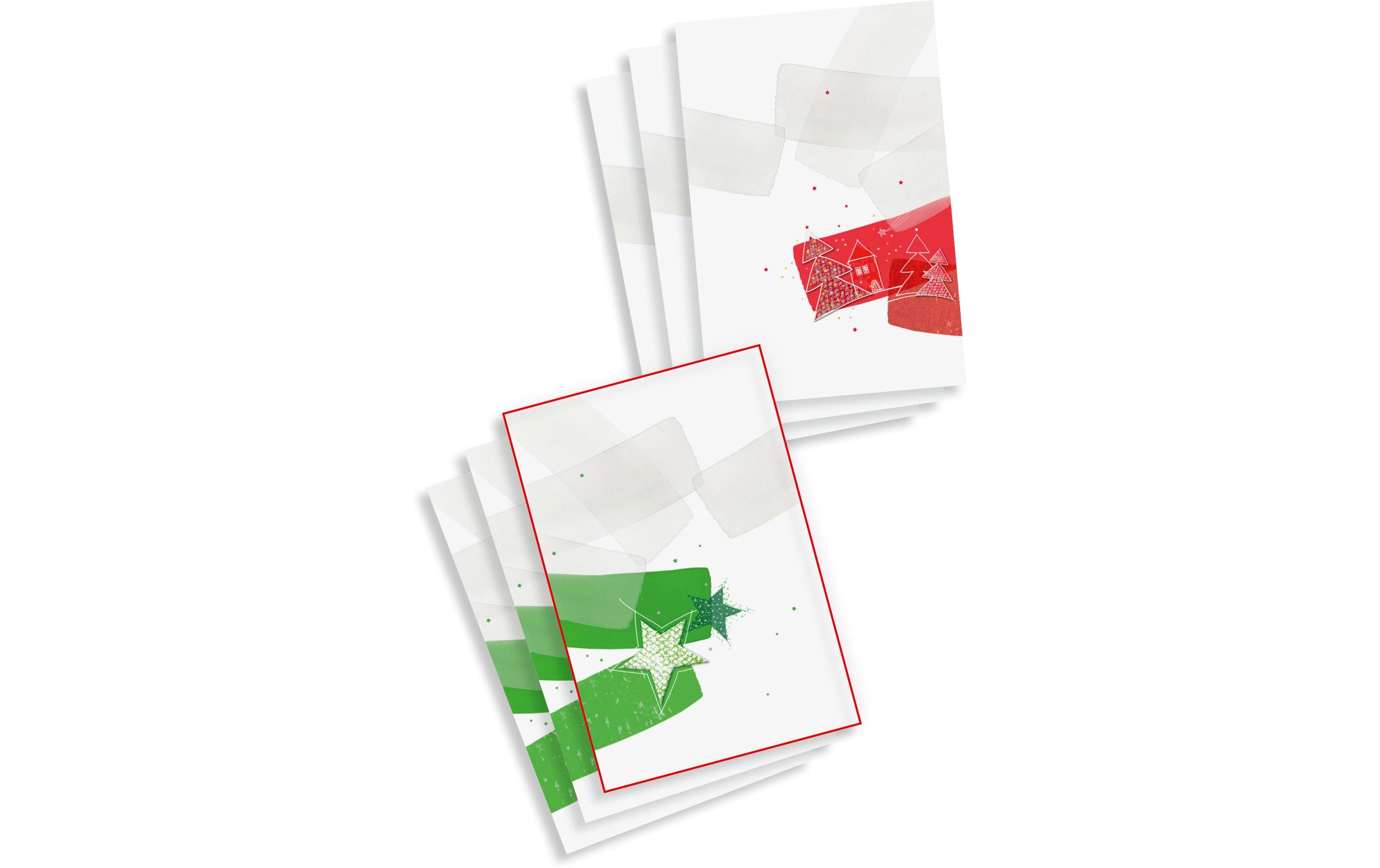 ABC Weihnachtskarte Frohe Weihnachten 6 Stück