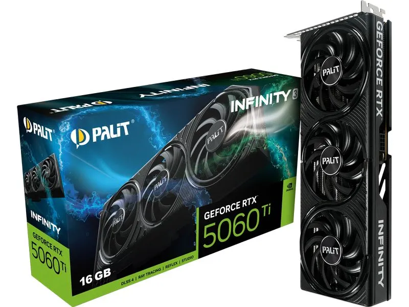 Palit Grafikkarte GeForce RTX 5060 Ti Infinity 3 16 GB Palit Grafikkarte GeForce RTX 5060 Ti Infinity 3 16 GB