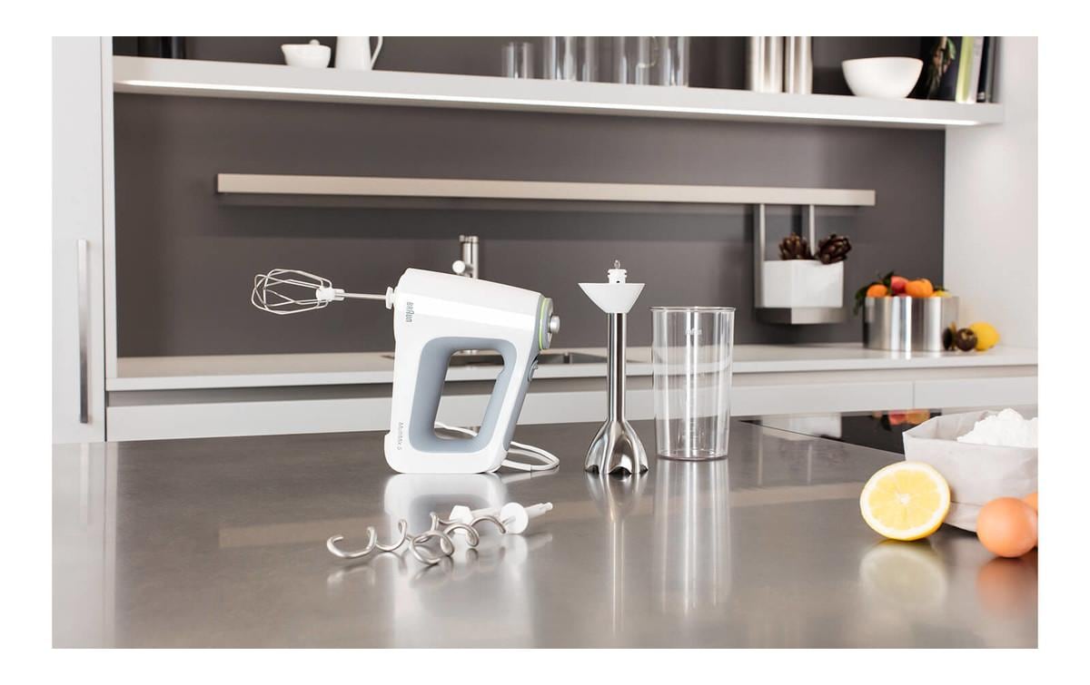 Braun Handmixer MultiMix 5 HM5100WH Weiss/Grau