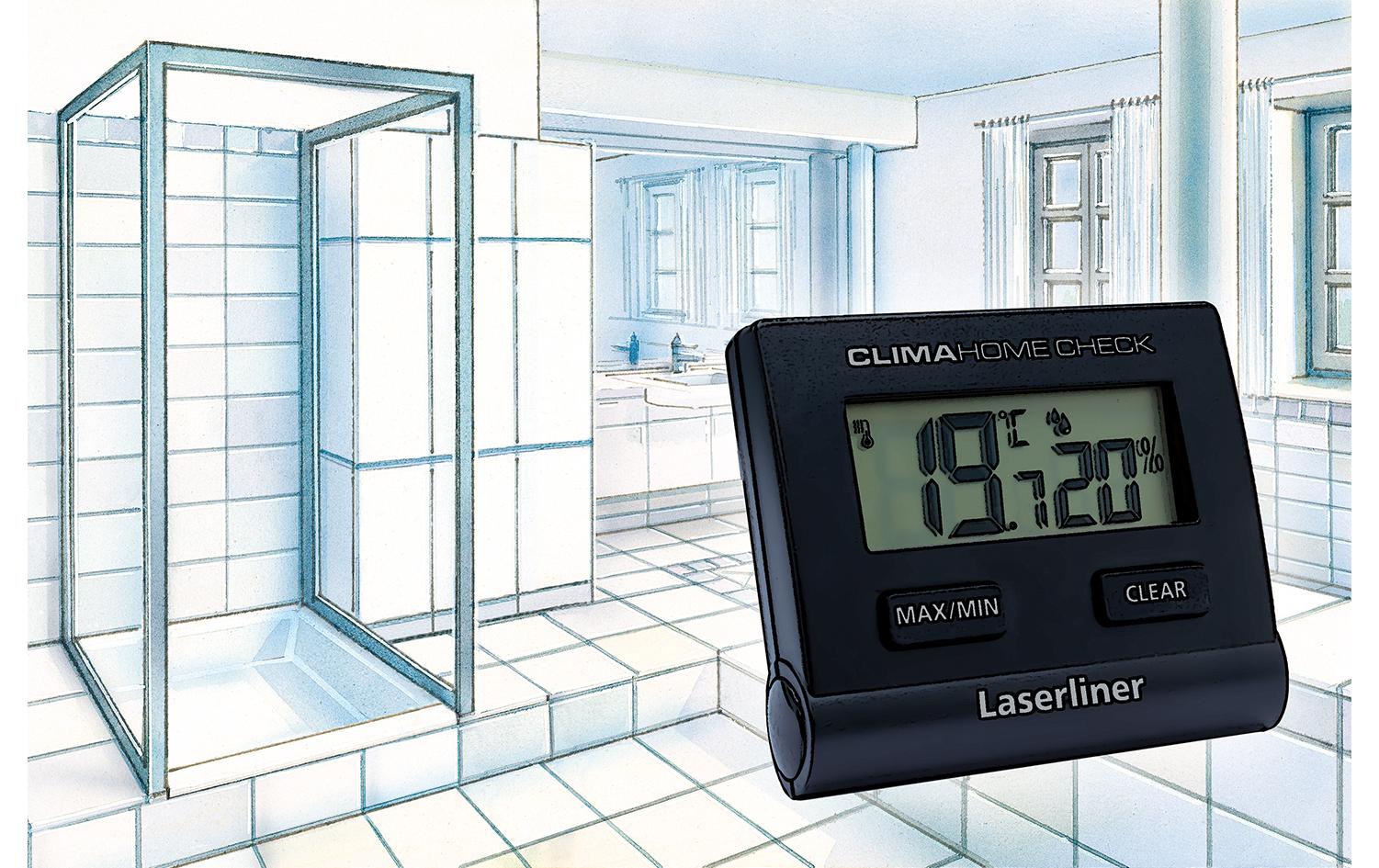 Laserliner Thermo-/Hygrometer ClimaHome-Check Black Digital