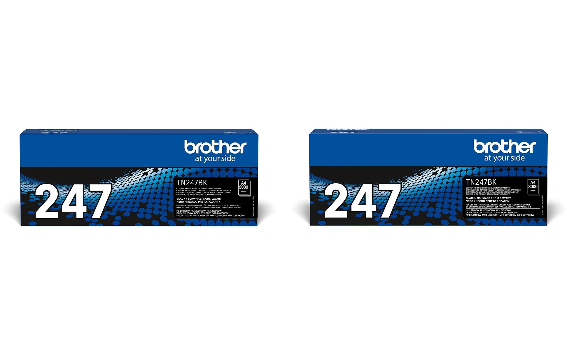 Brother Toner TN-247BK TWIN Pack Schwarz