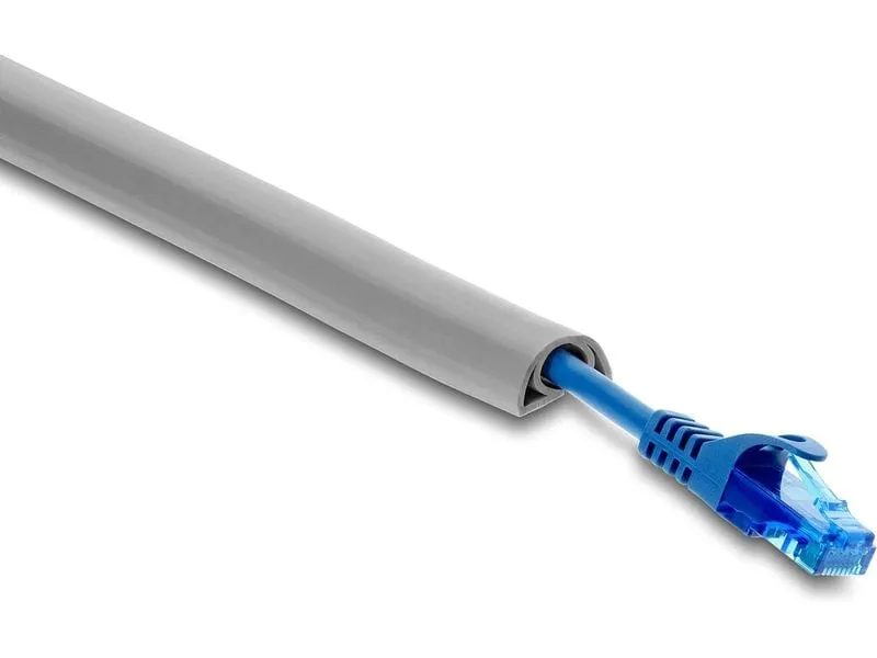 Delock Kabelkanal PVC flexibel 2 m x 30 mm Grau Delock Kabelkanal PVC flexibel 2 m x 30 mm Grau
