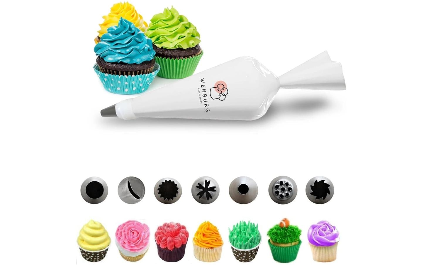 Wenburg Spritzbeutel Set - 10-tlg. - Edelstahl-Tüllen