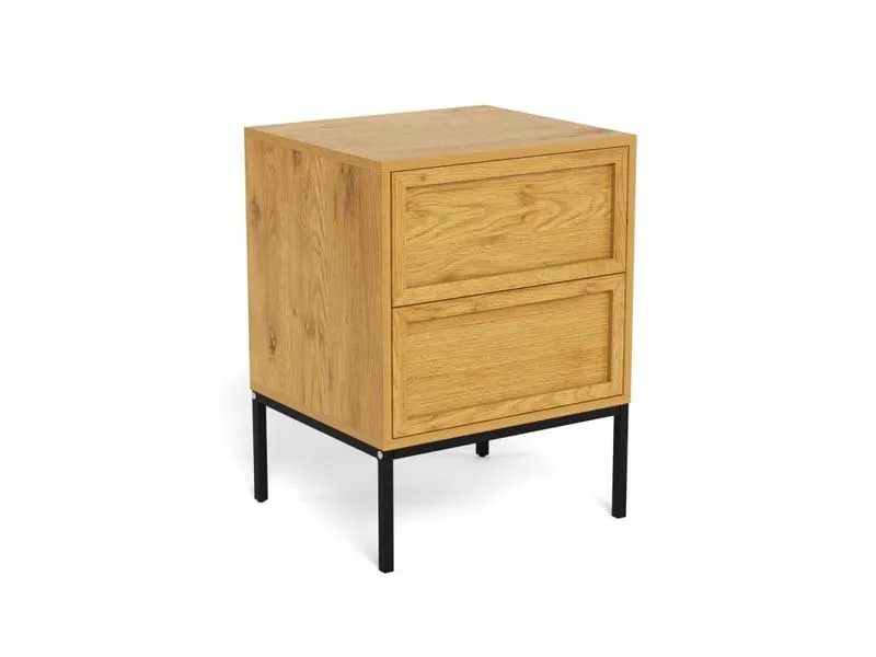 AC Design Nachttisch Palmdale Hellbraun, 45.6 x 40 x 61 cm AC Design Nachttisch Palmdale Hellbraun, 45.6 x 40 x 61 cm