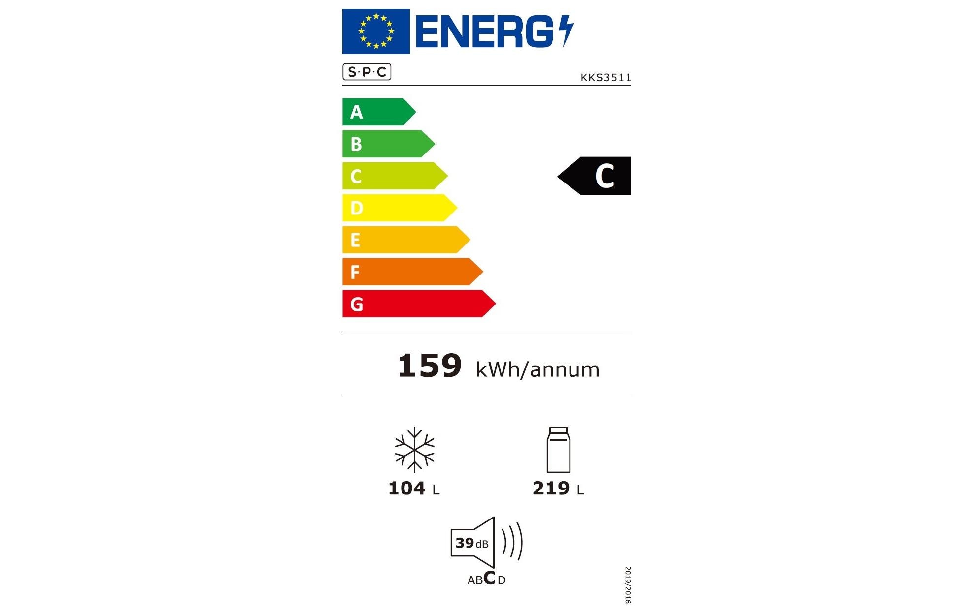 SPC Kühl-Gefrierkombination KKS3511 Rechts/Wechselbar