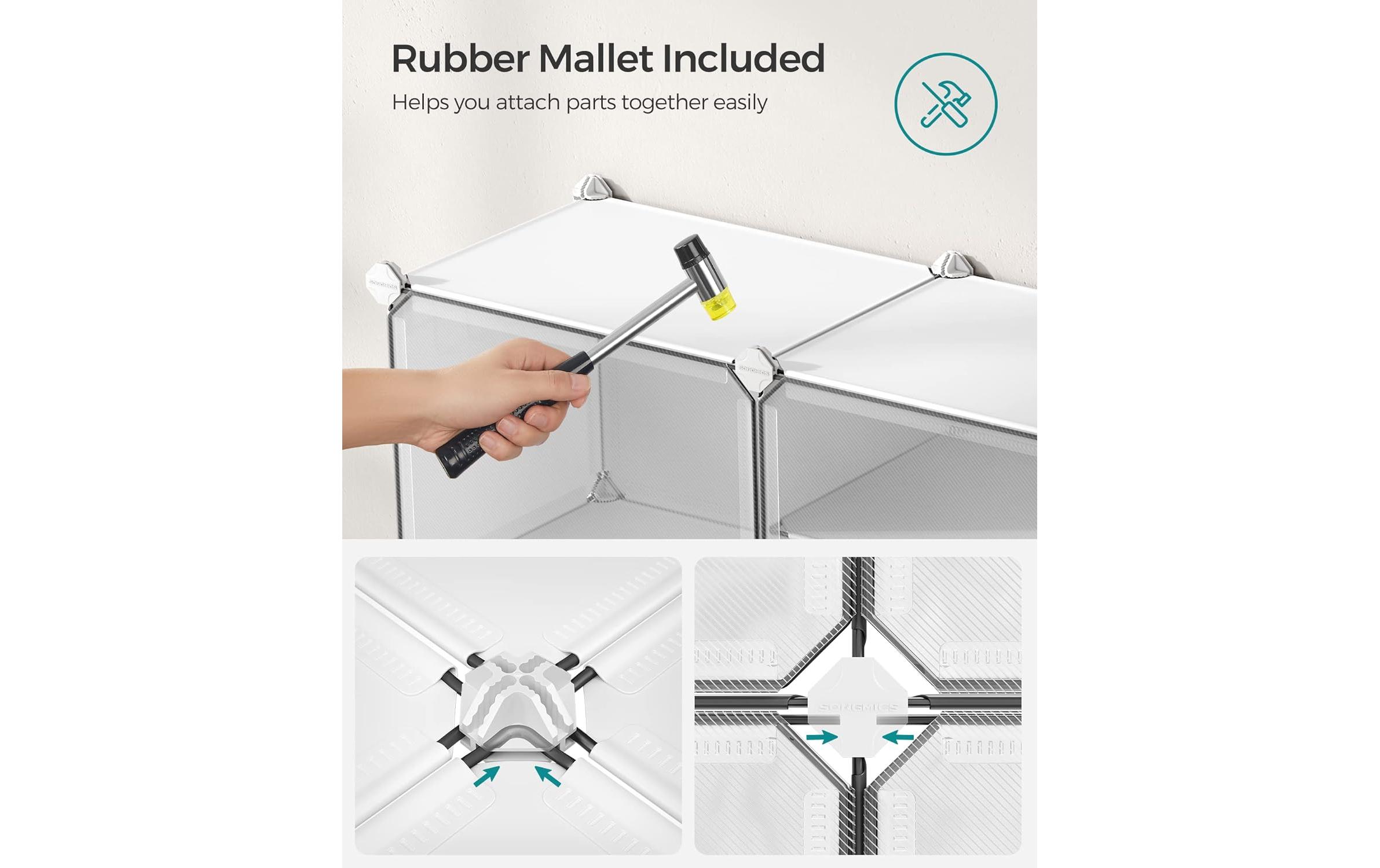 Songmics Schuhregal 82 x 152 cm, Weiss