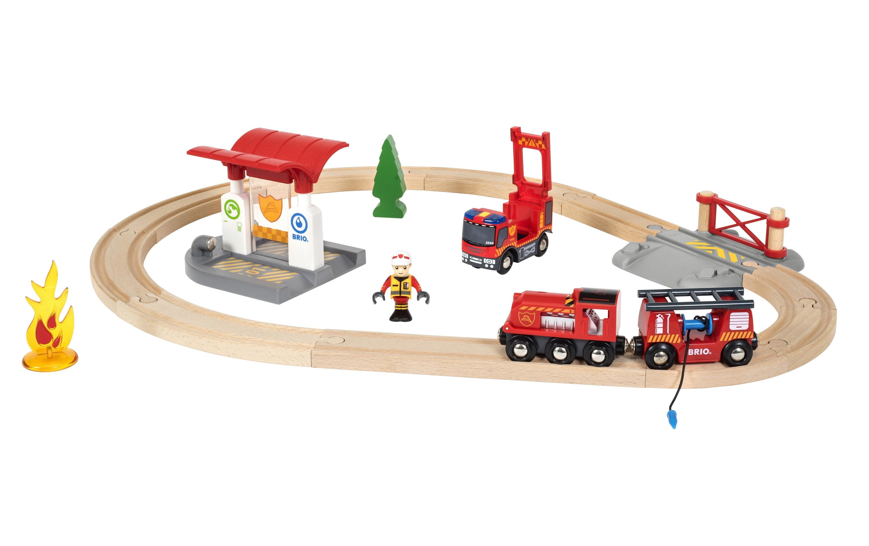 BRIO Eisenbahn Feuerwehr Set BRIO Eisenbahn Feuerwehr Set