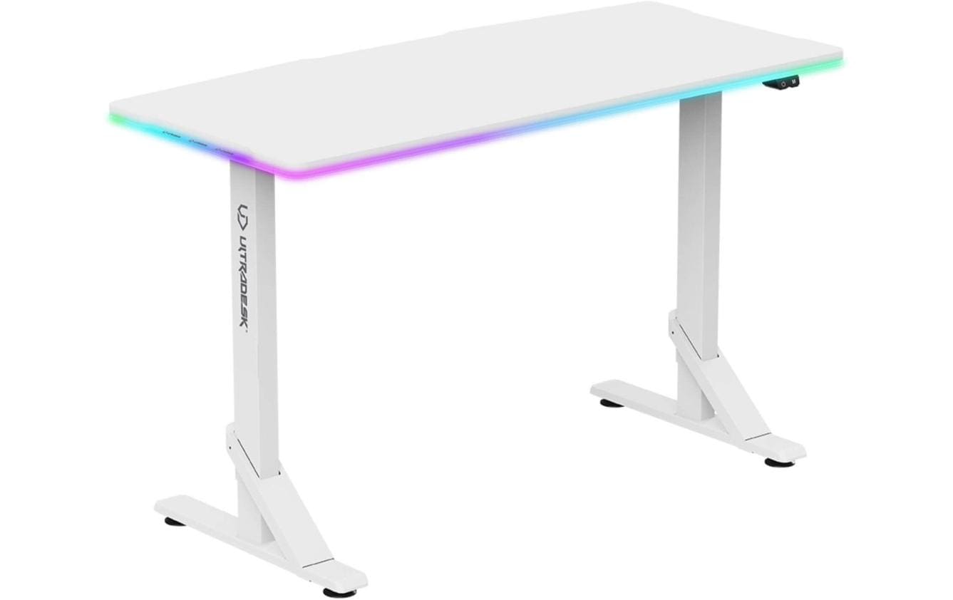 Ultradesk Gaming Tisch Iron Weiss