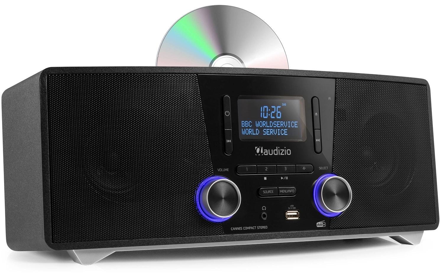 Audizio Micro-HiFi Anlage Cannes Schwarz Audizio Micro-HiFi Anlage Cannes Schwarz