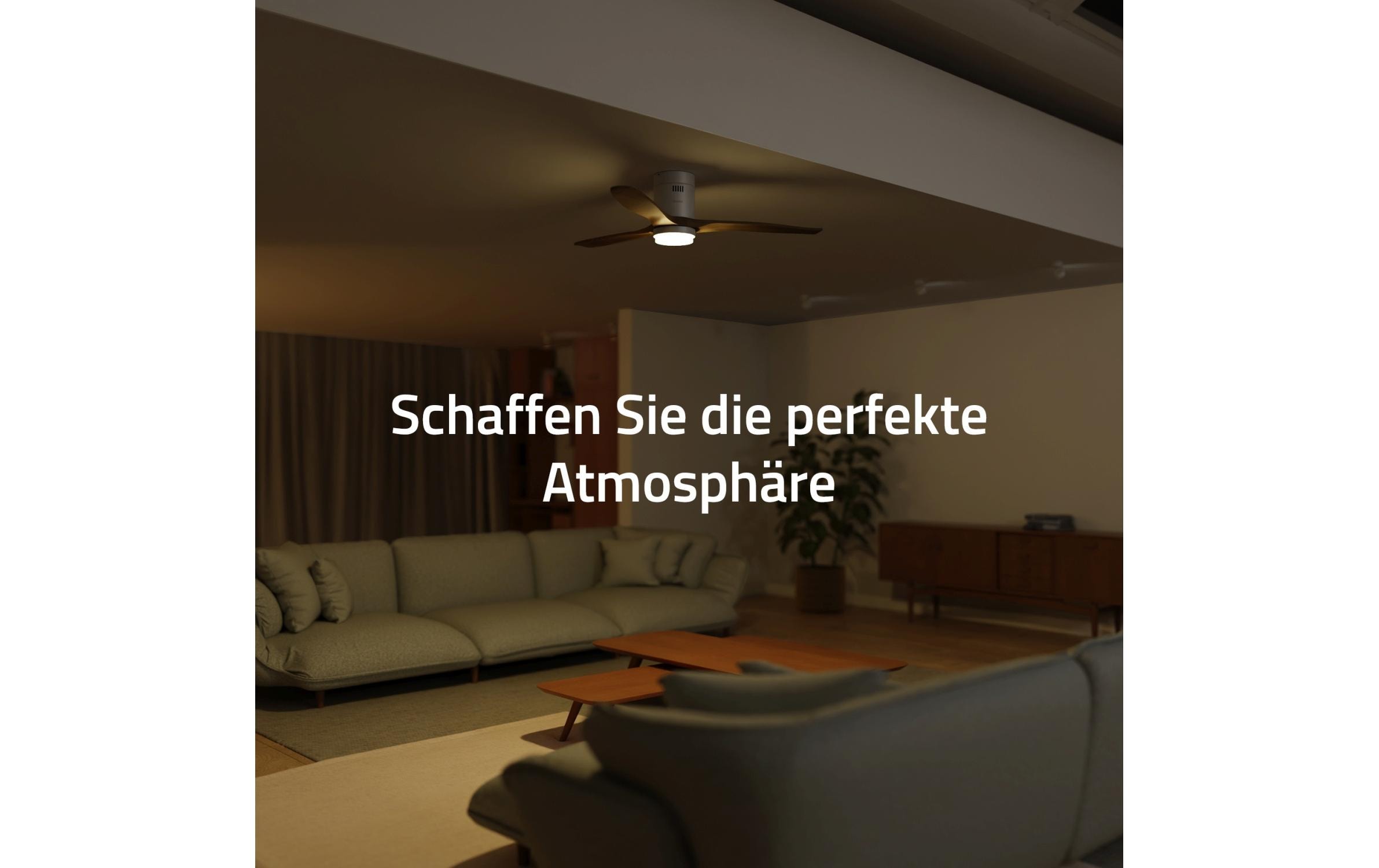 hombli Deckenventilator 1320 mm, Hellbraun