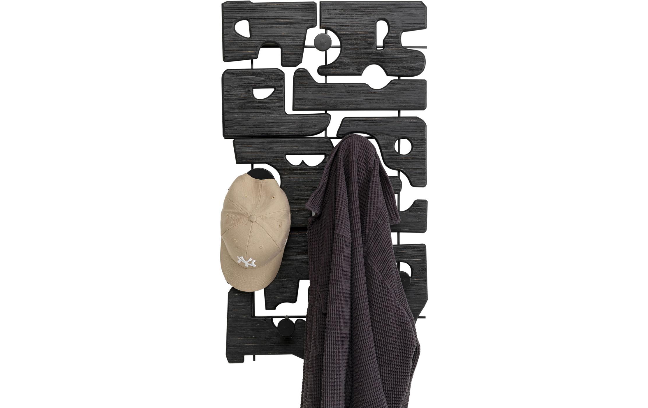 Kare Wandgarderobe Art Shapes 51 x 90 cm, Schwarz