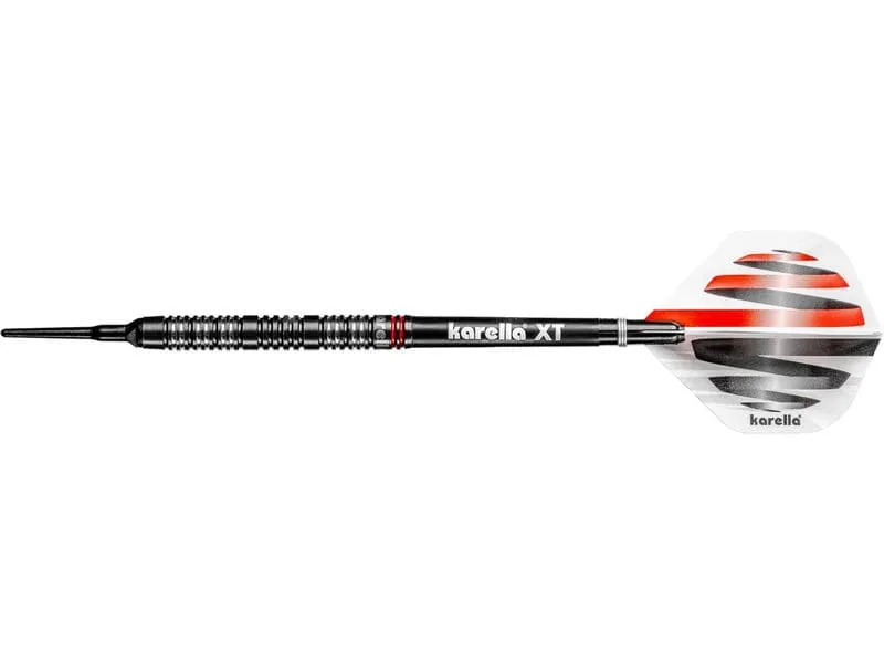 Karella Dartpfeile Softdart HiPower 20g, 3 Stück – Schwarz