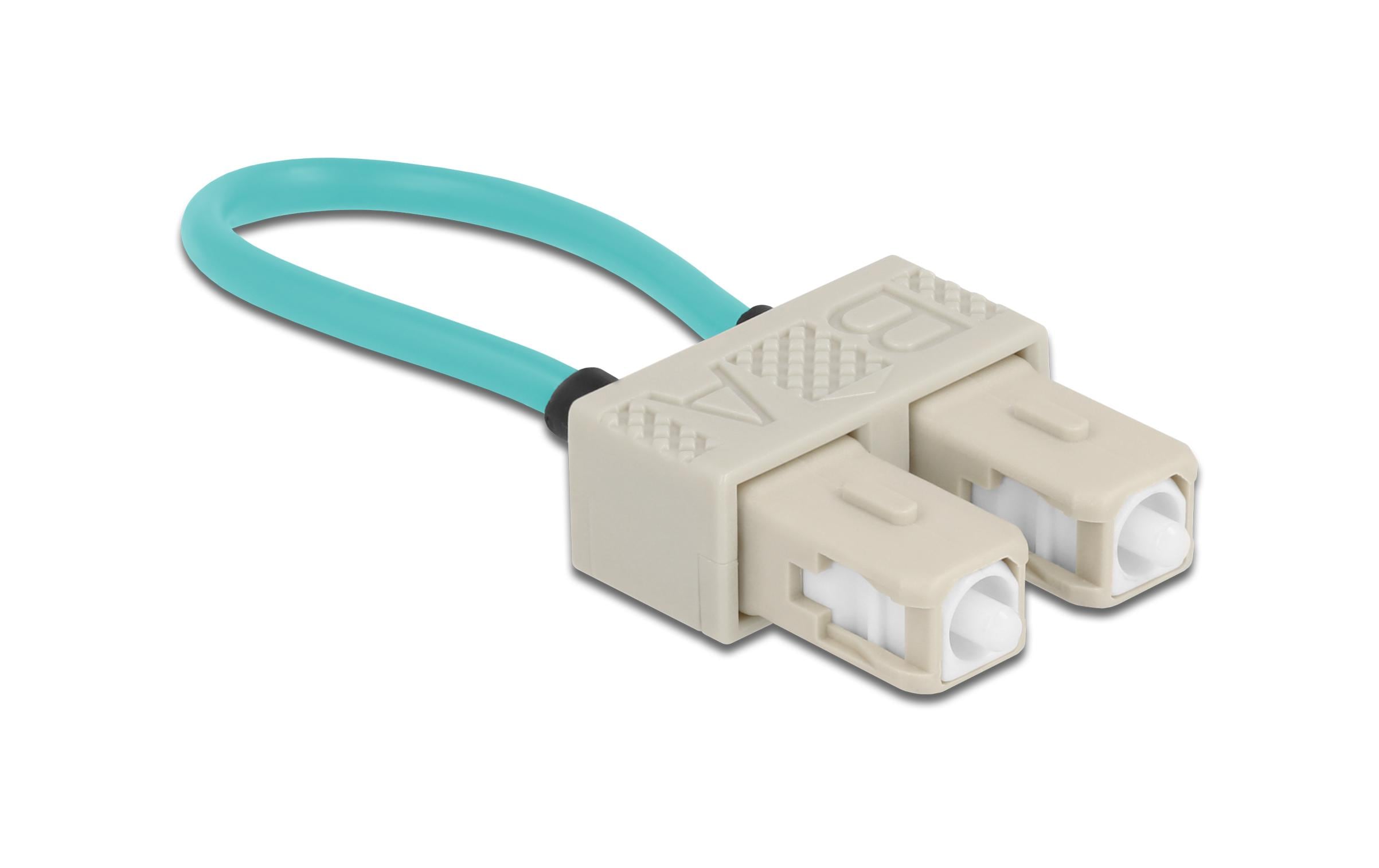 Delock LWL Loopback Adapter SC / OM3 Multimode, Beige