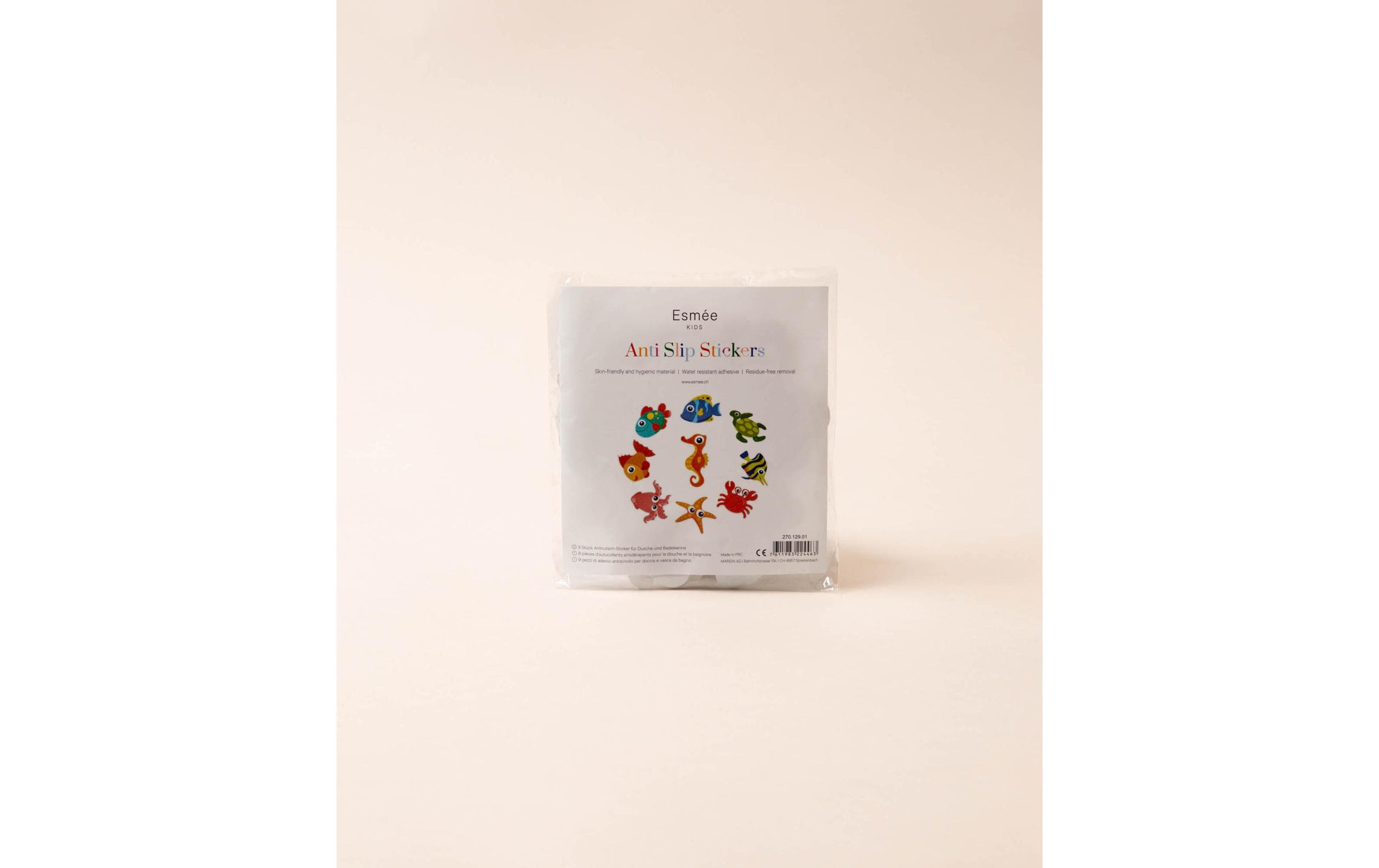 Esmée Badewanneneinlage Meerestiere 9 Stück, Mehrfarbig