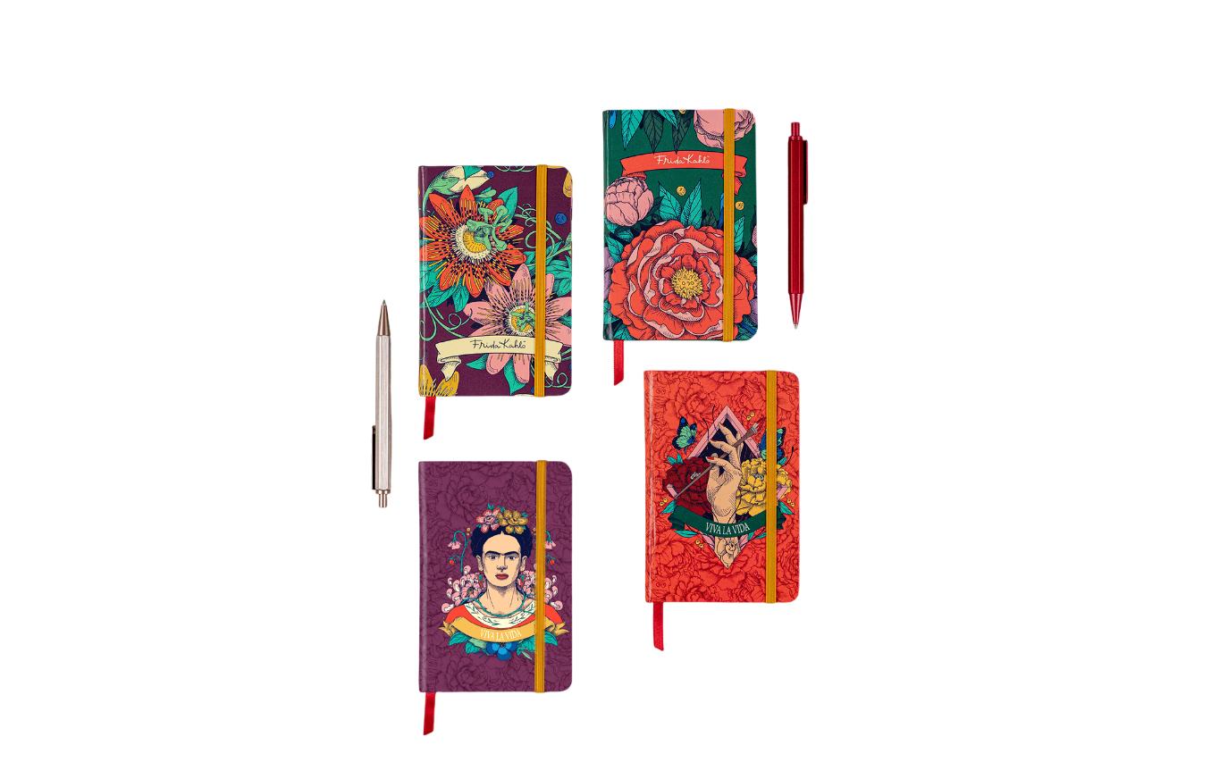 Clairefontaine Notizbuch Frida Kahlo assortiert, A6, Blanko, Mehrfarbig