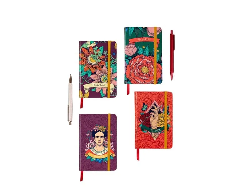 Clairefontaine Notizbuch Frida Kahlo assortiert, A6, Blanko, Mehrfarbig