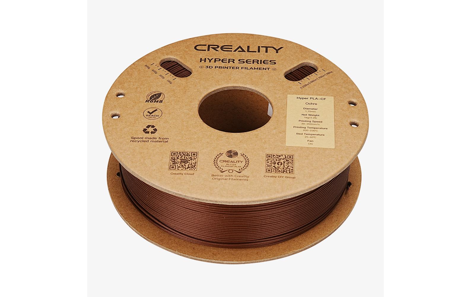 Creality Filament PLA Hyper Carbon Ocker, 1.75 mm, 1 kg Creality Filament PLA Hyper Carbon Ocker, 1.75 mm, 1 kg