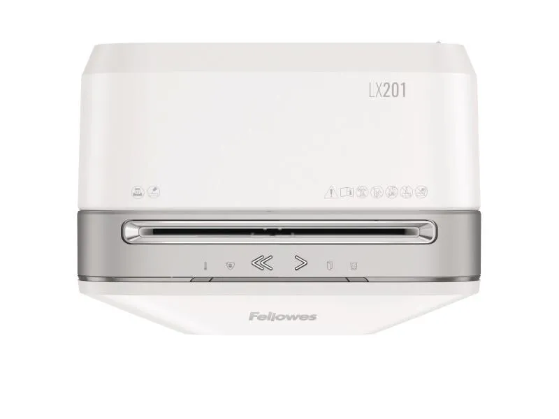 Fellowes Aktenvernichter LX201 P-5, 12 Seiten, Weiss