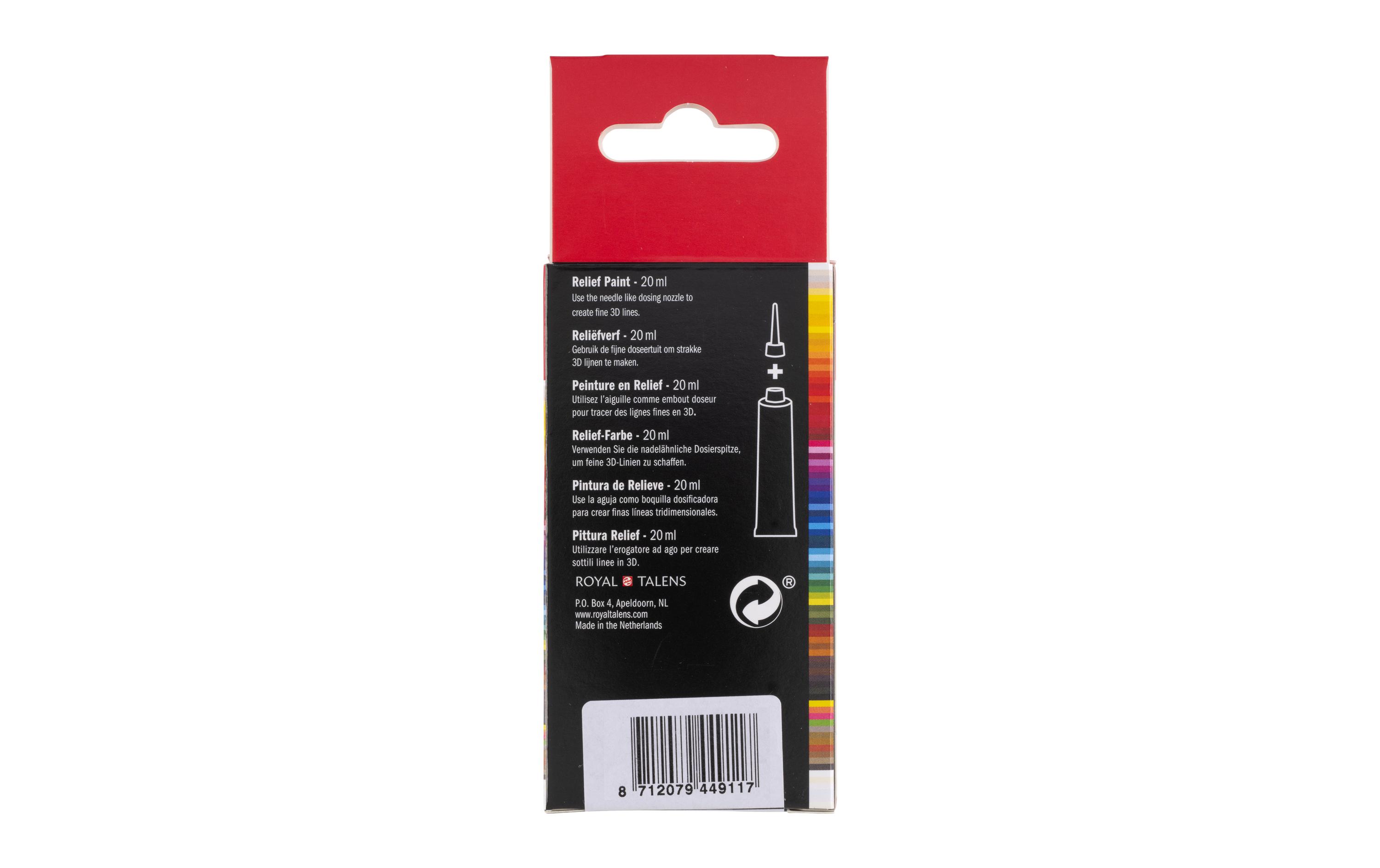 Amsterdam Acrylfarbe Reliefpaint 801 Gold deckend, 20 ml 20 ml, Gold