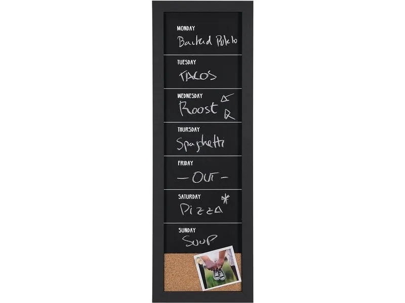 Bi-Office Minikreidetafel Wochenplaner 90 x 30 cm