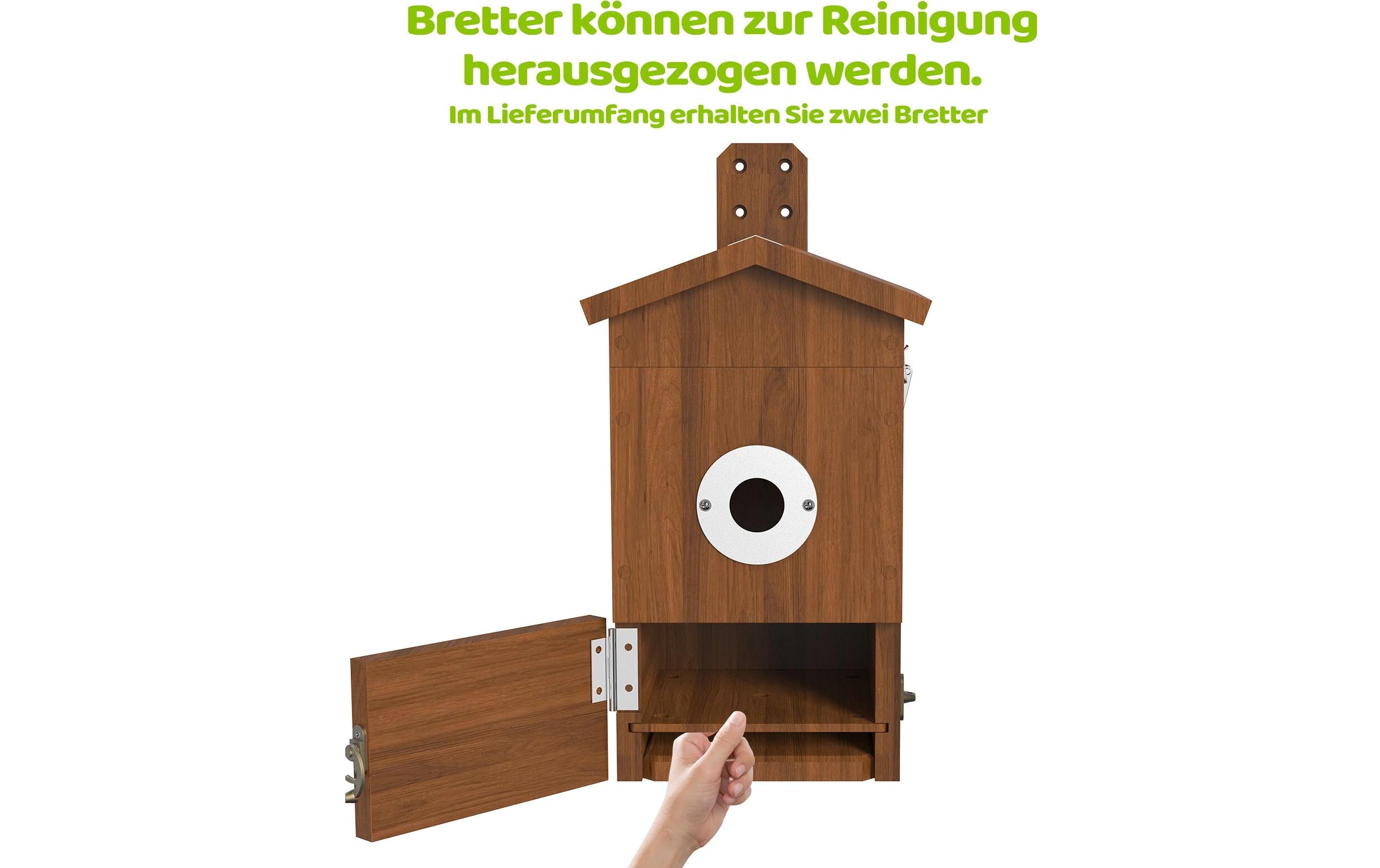 Sanilu Vogel Nistkasten mit Kamera und Solarpanel Sanilu Vogel Nistkasten mit Kamera und Solarpanel