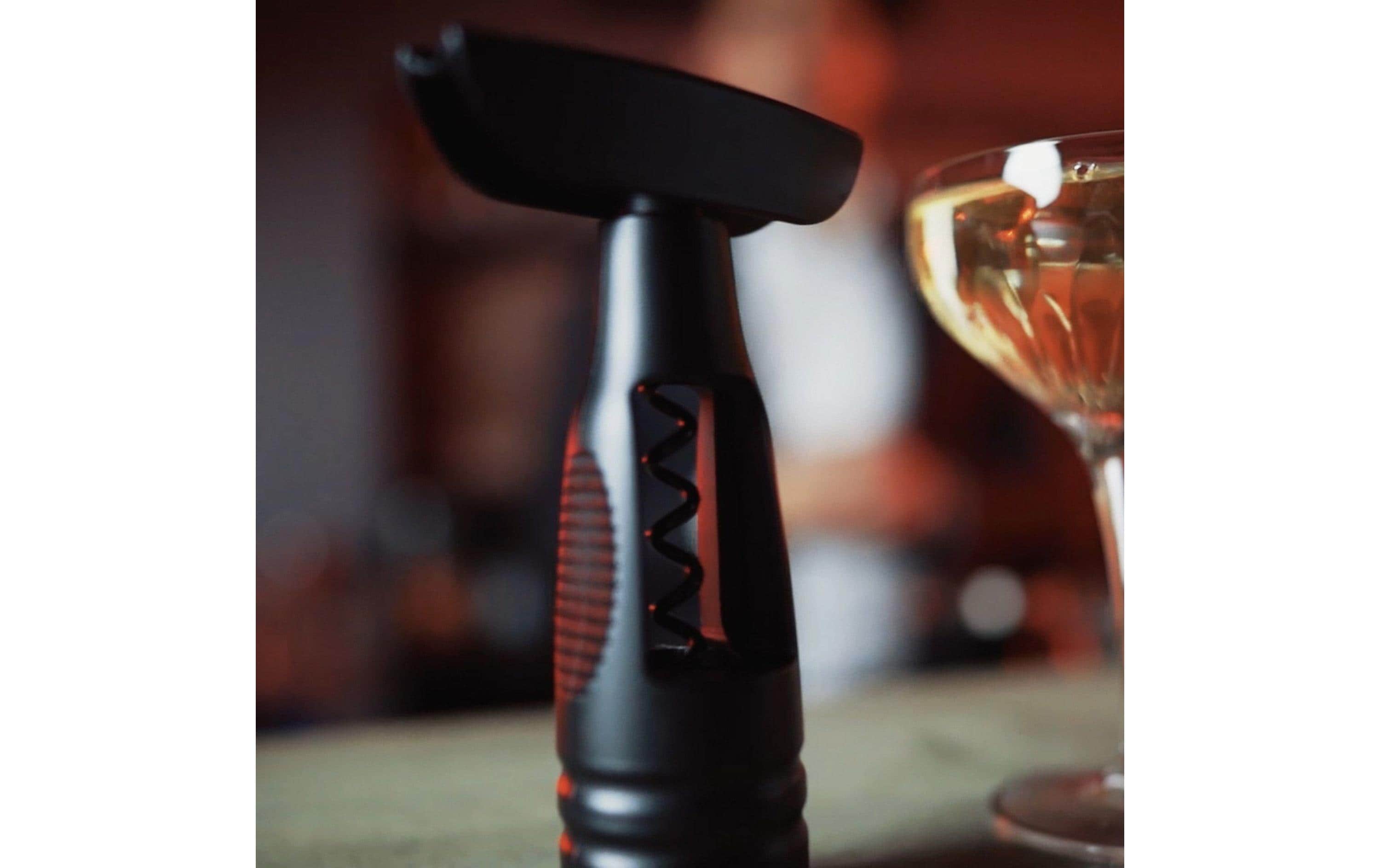 Fackelmann Korkenzieher Specter 15 cm, Schwarz/Silber