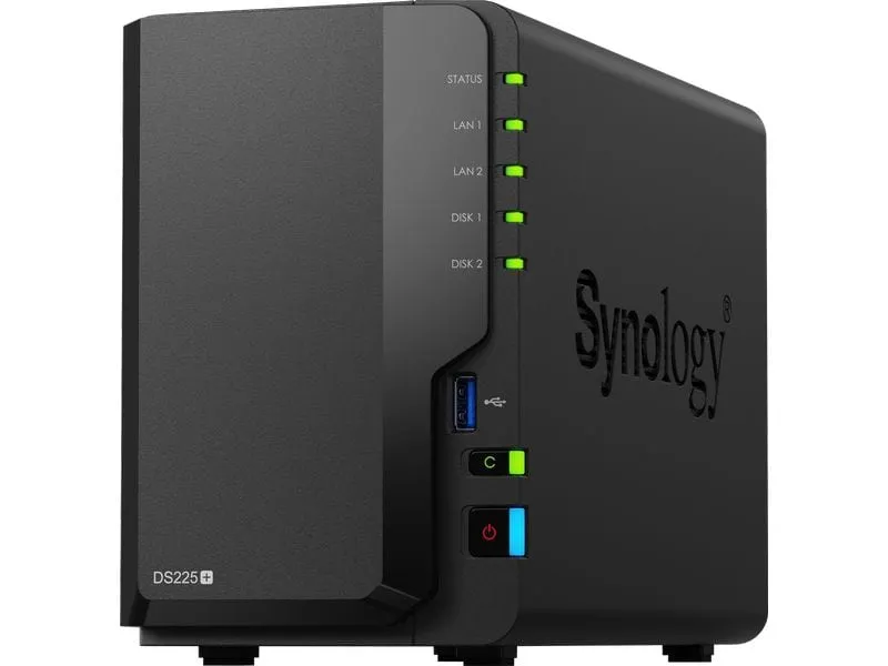 Synology NAS DiskStation DS225+ 2-bay HDD 8 TB Synology NAS DiskStation DS225+ 2-bay HDD 8 TB