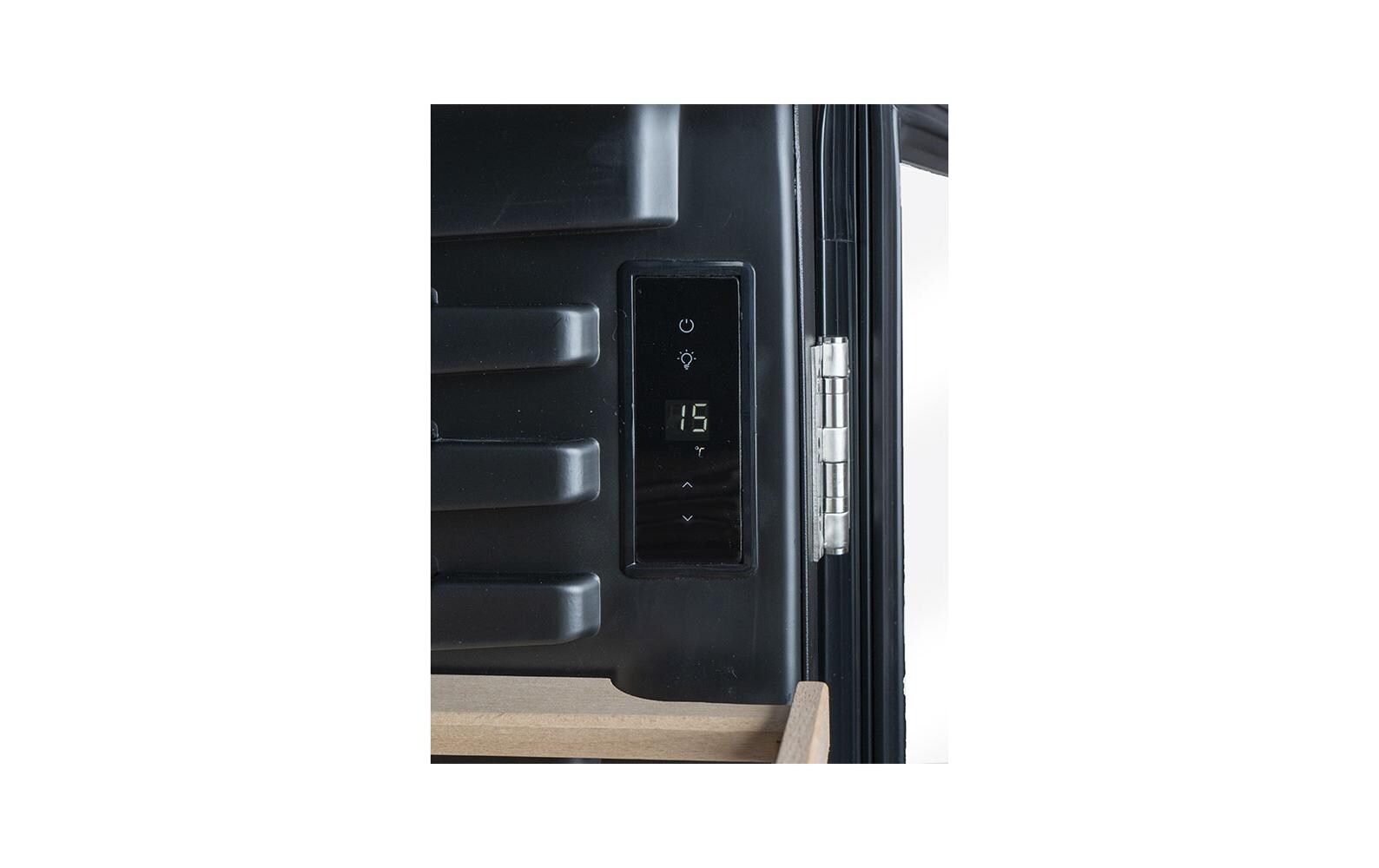 Kibernetik Weinkühlschrank WKH49S Rechts, Schwarz