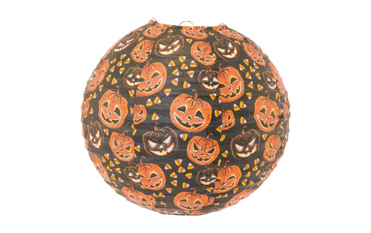 Dekomat AG Papierlampion mit Kürbisgesichtern Ø 30 cm