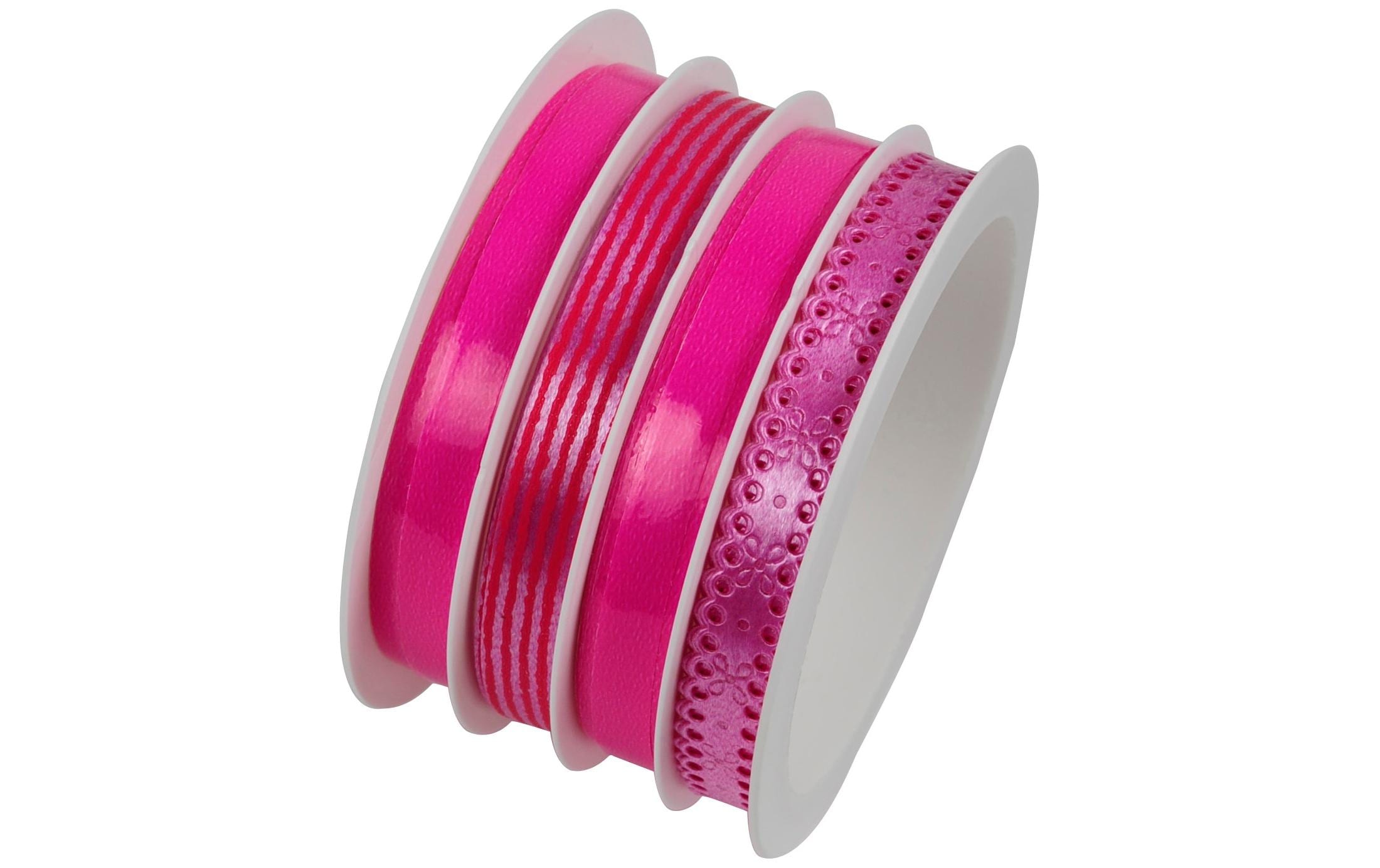 Braun + Company Geschenkband Mix 10 mm x 16 m, Pink