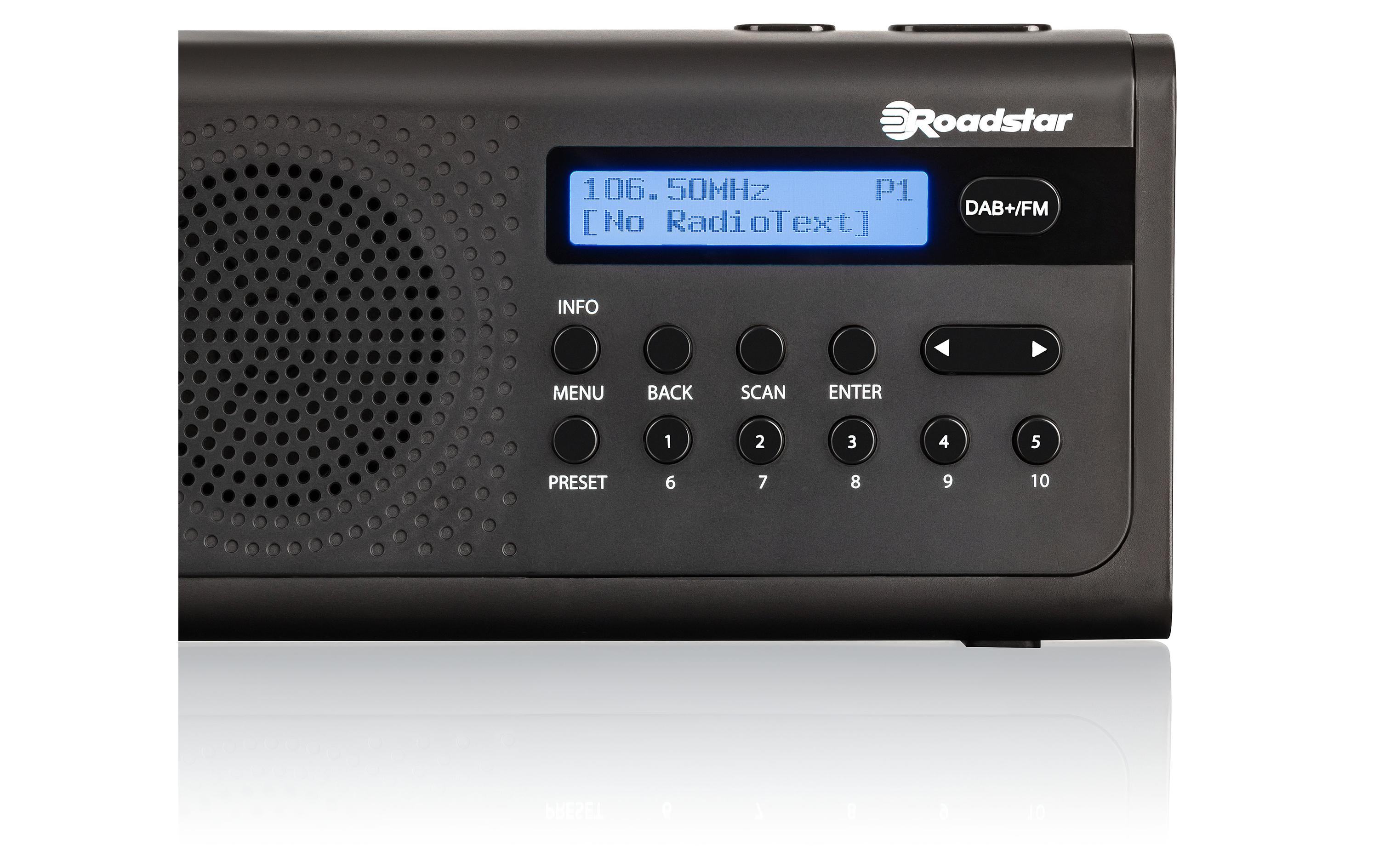Roadstar DAB+ Radio TRA-300D+ Schwarz
