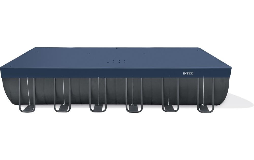 Intex Pool-Abdeckplane Allwetter-Deluxe 7.3 m x 3.6 m, Dunkelblau