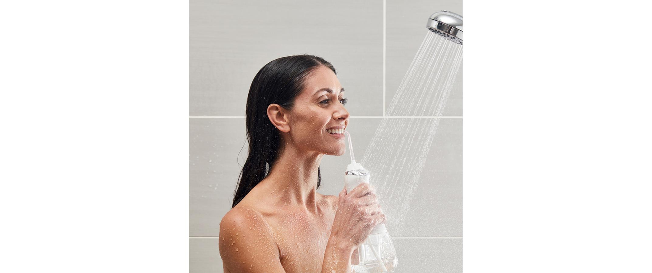 Waterpik Munddusche WP-580E Kabellos Weiss 210 ml 3 Stufen