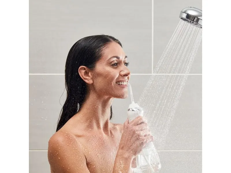 Waterpik Munddusche WP-580E Kabellos Weiss 210 ml 3 Stufen