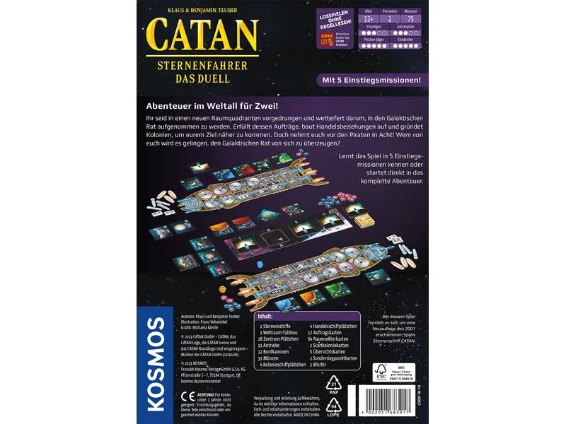 Kosmos Familienspiel Catan: Sternenfahrer – Das Duell -DE- Kosmos Familienspiel Catan: Sternenfahrer – Das Duell -DE-