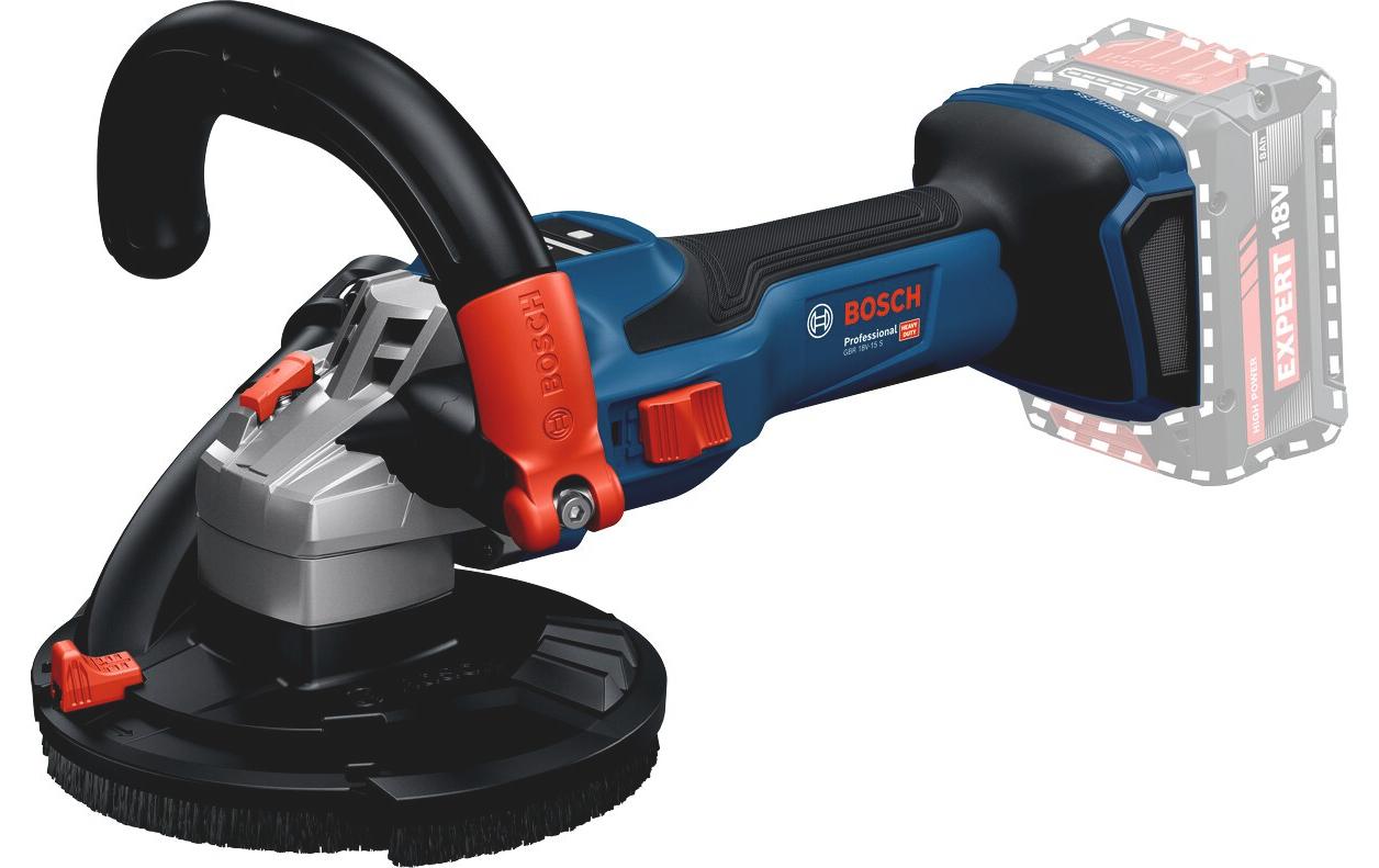 Bosch Professional Akku-Betonschleifer PRO GBR 18V-15 S in L-BOXX (ohne Akku)