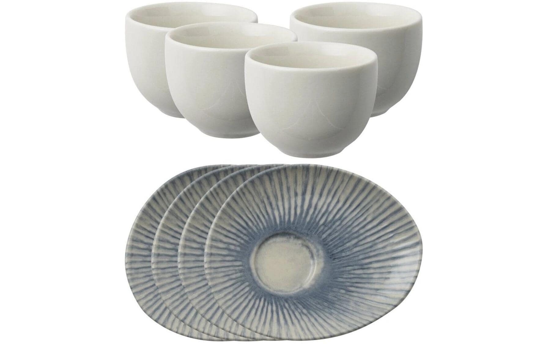 Arthur Krupp Kaffee-Service Sunlight Blue 4 Stück,Blau