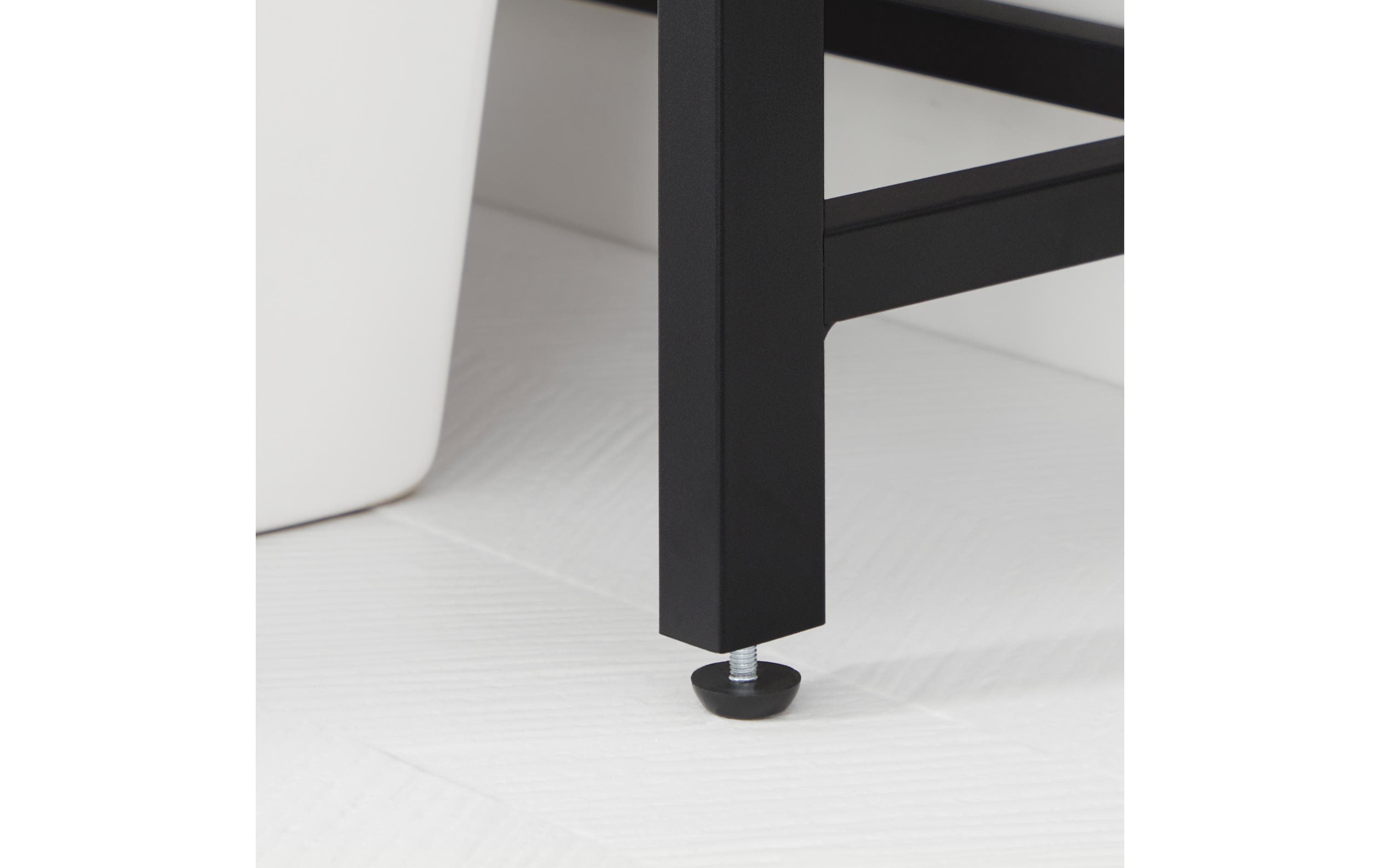 VASAGLE Badezimmerregal mit Schrank 64 x 24 x 171 cm, Braun/Schwarz