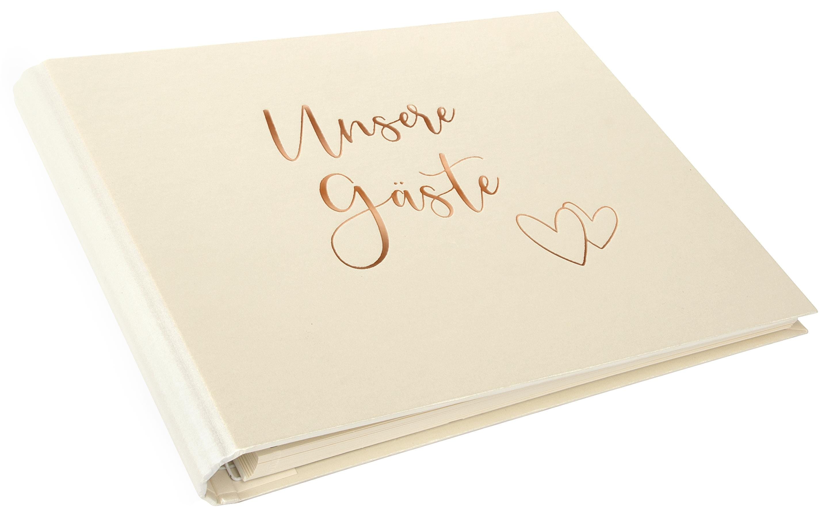 Goldbuch Foto-Gästebuch Herzklopfen 29 x 23 cm, 50 Seiten, Beige Goldbuch Foto-Gästebuch Herzklopfen 29 x 23 cm, 50 Seiten, Beige