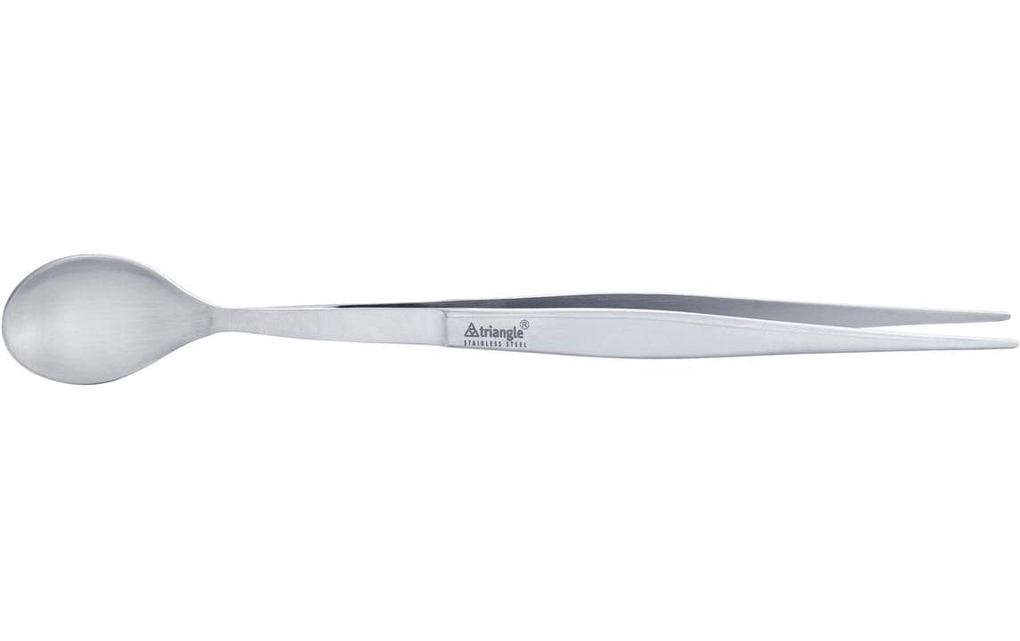 triangle Probierlöffel mit Pinzette Silber