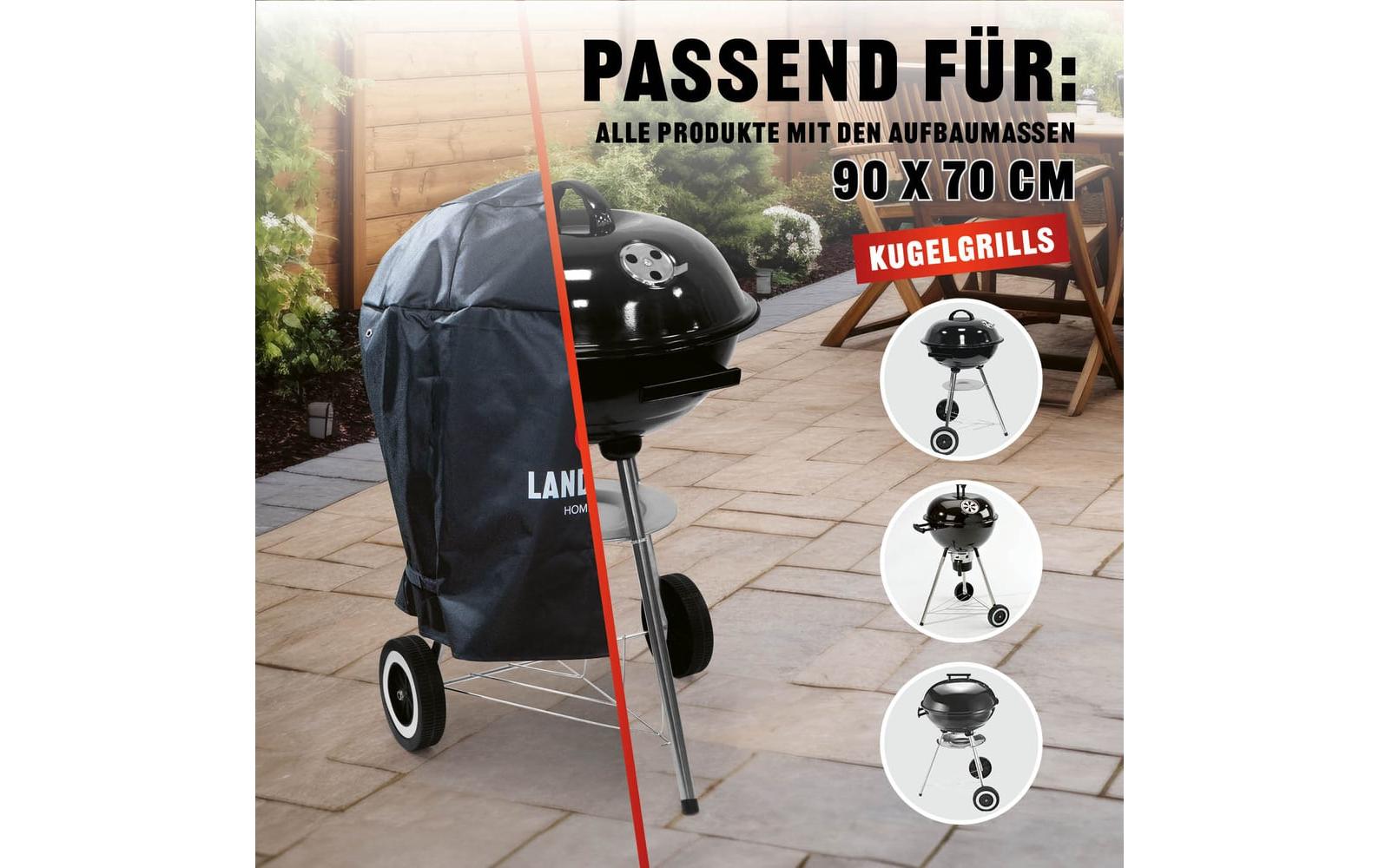 Landmann Abdeckhaube Premium 90 x 70 x 70 cm – Schwarz