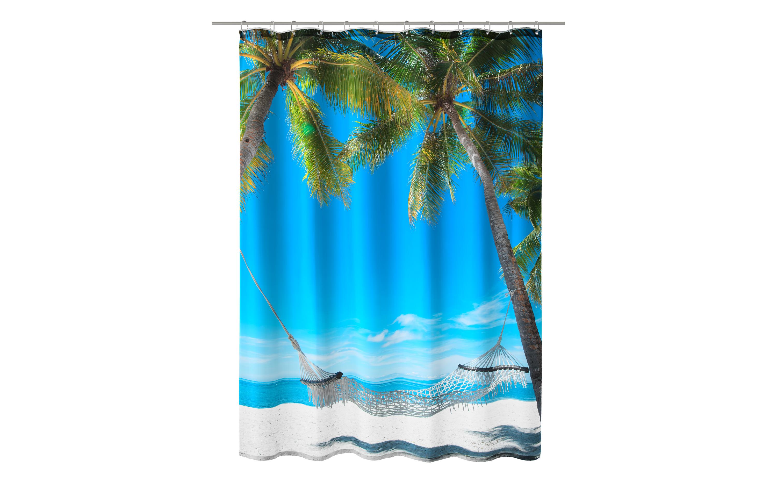 Kleine Wolke Duschvorhang Bahamas 180 x 200 cm, Mehrfarbig