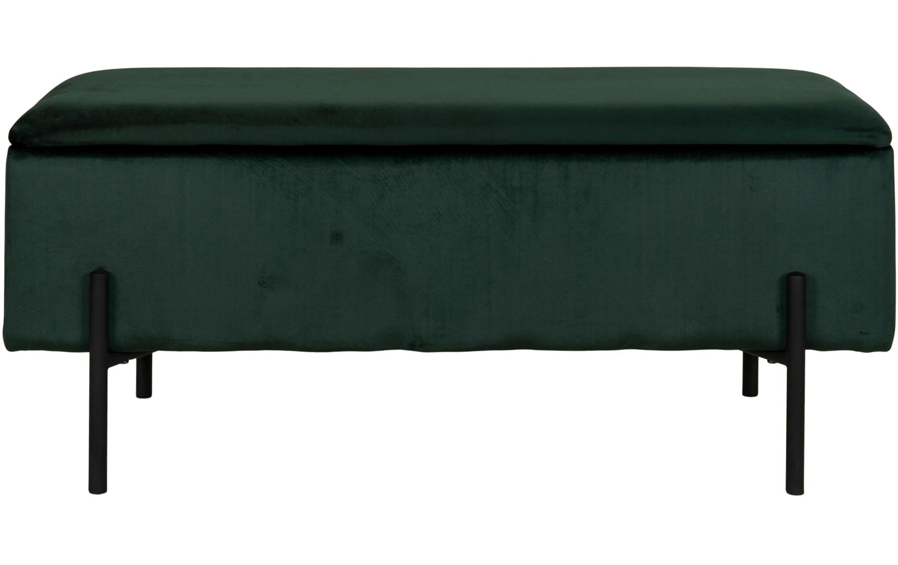 House Nordic Sitztruhe Watford 36.5 x 95 x 46 cm, Dunkelgrün