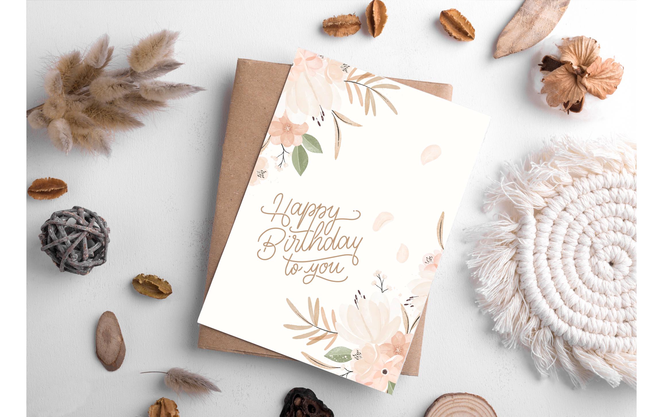 URSUS Malkarten Boho Handlettering Papier 48 Karten