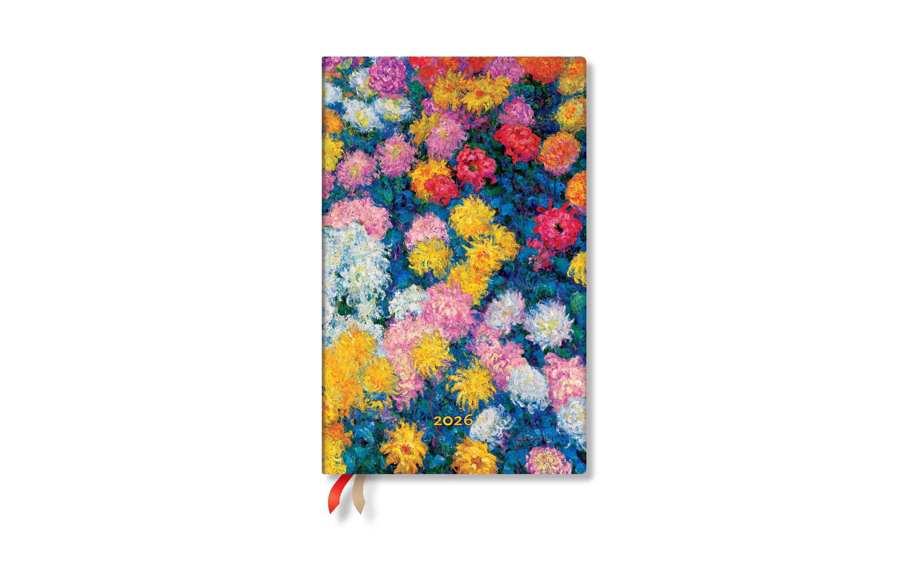 Paperblanks Wochenagenda Chrysanthemen Blume, 2026, Mehrfarbig