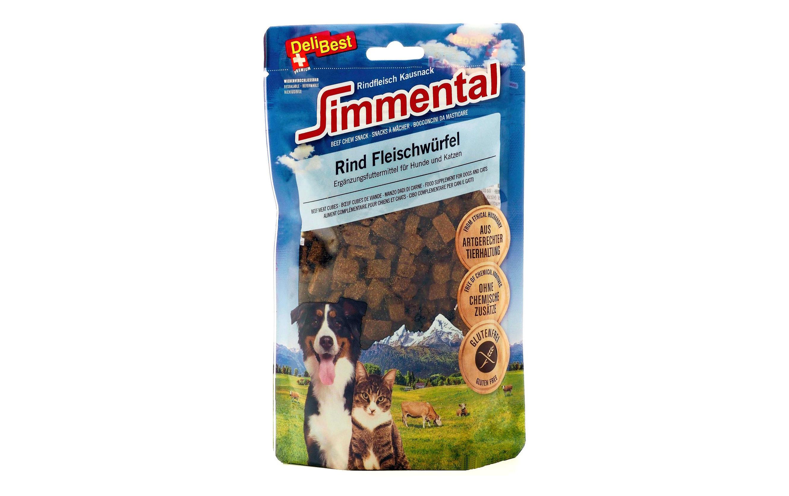 DeliBest Leckerli Simmental Rind Fleischwürfel, 180 g DeliBest Leckerli Simmental Rind Fleischwürfel, 180 g